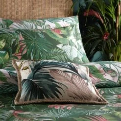 Furn Furn. Amazonia Jade Floral Reversible Duvet Cover And Pillowcase Set 10 Furn Furn. Amazonia Jade Floral Reversible Duvet Cover And Pillowcase Set -Bed Linings Store 30746976 alt03