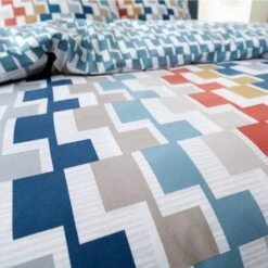 Bianca Cotton Bianca Fine Linens Dakota Geo Egyptian Cotton Duvet Cover And Pillowcase Set -Bed Linings Store 30747466 alt02