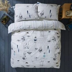 Natural History Museum Nature's Journal 100% Cotton Duvet Cover And Pillowcase Set