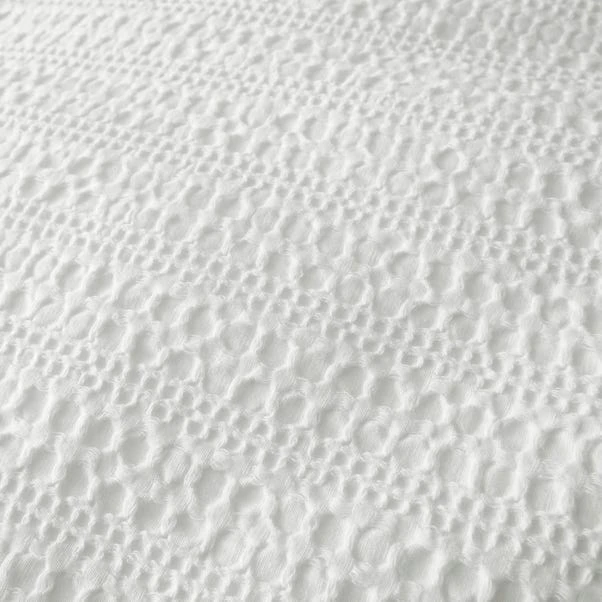 Dunelm Amberley Waffle White 100% Cotton Duvet Cover And Pillowcase Set 6 Dunelm Amberley Waffle White 100% Cotton Duvet Cover And Pillowcase Set - Image 4