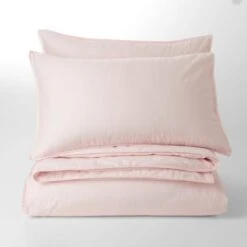 Dunelm Soft Washed Recycled Cotton Duvet Cover And Pillowcase Set -Bed Linings Store 30750792 alt02