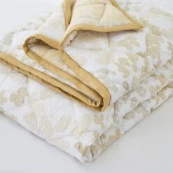 Dorma Daylesford Yellow 100% Cotton Bedspread -Bed Linings Store 30752385 alt02