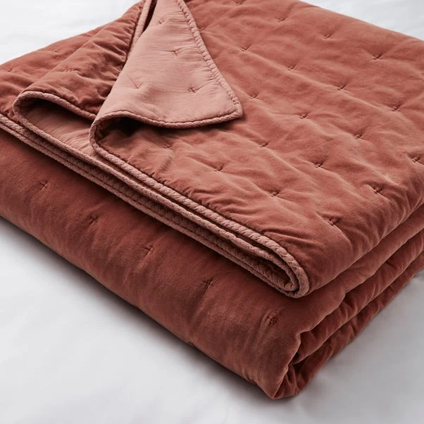Dorma Adeena Terracotta Bedspread 3 Dorma Adeena Terracotta Bedspread - Image 2