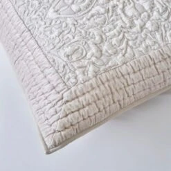 Dorma Charlbury Ivory Continental Pillowcase -Bed Linings Store 30753841 alt01