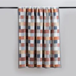 Dunelm Super Soft Mini Squares Throw -Bed Linings Store 30753891 alt01