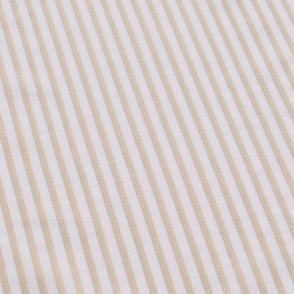 Dorma Bee Collection Woven Stripe 100% Cotton Fitted Sheet 4 Dorma Bee Collection Woven Stripe 100% Cotton Fitted Sheet - Image 2