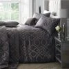 Laurence Llewelyn-Bowen Tie The Knot Slate Duvet Cover And Pillowcase Set 2 Laurence Llewelyn-Bowen Tie The Knot Slate Duvet Cover And Pillowcase Set -Bed Linings Store 30764367
