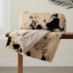Dunelm Faux Cow Throw