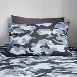 Dunelm Camo Duvet Cover And Pillowcase Twin Pack Set 12 Dunelm Camo Duvet Cover And Pillowcase Twin Pack Set -Bed Linings Store 30768116 alt04