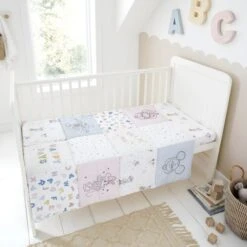 Disney Mickey Alphabet Letters 4 Tog 100% Cotton Cot Quilt