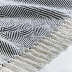 Dunelm Jenson Herringbone 130cm X 180cm Throw 10 Dunelm Jenson Herringbone 130cm X 180cm Throw -Bed Linings Store 30768546 alt03