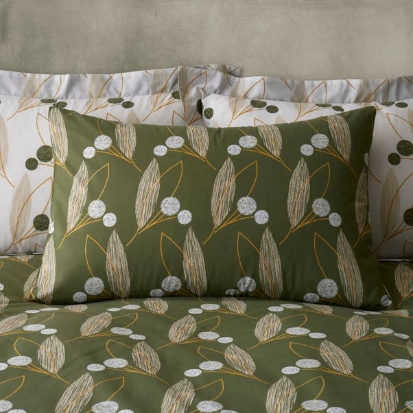 Elements Leaf Olive Duvet Cover And Pillowcase Set 7 Elements Leaf Olive Duvet Cover And Pillowcase Set - Image 5
