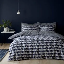 Elements Cove Blue Duvet Cover And Pillowcase Set