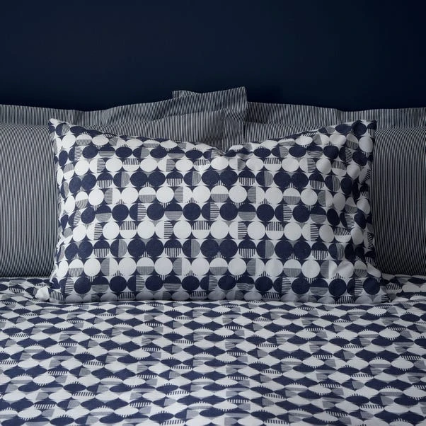 Elements Cove Blue Duvet Cover And Pillowcase Set 6 Elements Cove Blue Duvet Cover And Pillowcase Set - Image 4