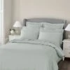 Dorma 300 Thread Count 100% Cotton Sateen Grey Green Duvet Cover