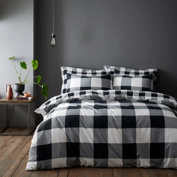 Dunelm Luca Buffalo Mono Duvet Cover And Pillowcase Set 3 Dunelm Luca Buffalo Mono Duvet Cover And Pillowcase Set