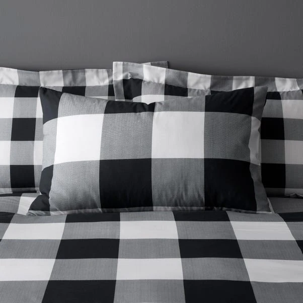 Dunelm Luca Buffalo Mono Duvet Cover And Pillowcase Set 6 Dunelm Luca Buffalo Mono Duvet Cover And Pillowcase Set - Image 4