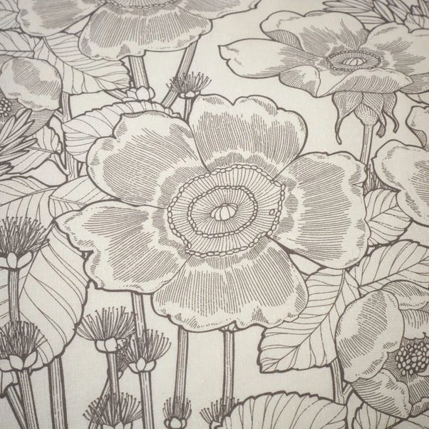 Dunelm Winnie Floral Natural 100% Cotton Duvet Cover And Pillowcase Set 5 Dunelm Winnie Floral Natural 100% Cotton Duvet Cover And Pillowcase Set - Image 3