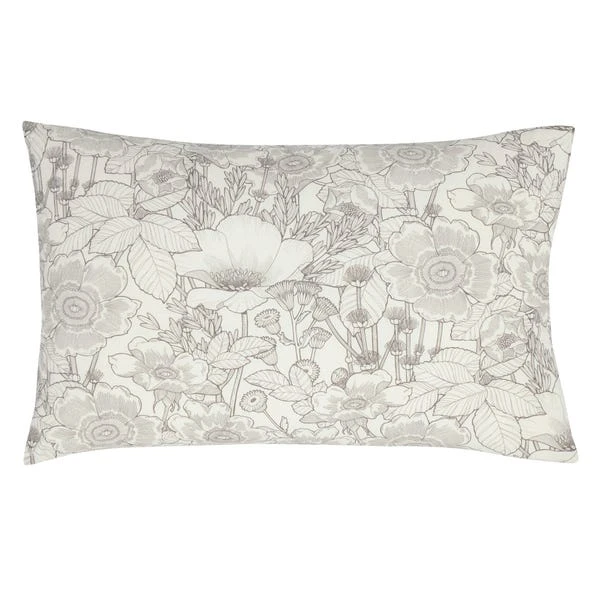 Dunelm Winnie Floral Natural 100% Cotton Duvet Cover And Pillowcase Set 8 Dunelm Winnie Floral Natural 100% Cotton Duvet Cover And Pillowcase Set - Image 6