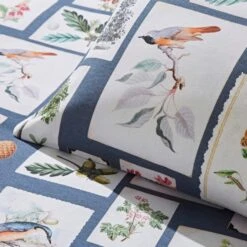 Natural History Museum Woodland Blue 100% Cotton Duvet Cover And Pillowcase Set -Bed Linings Store 30771545 alt06