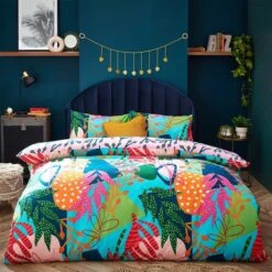 Furn Coralina Reversible Duvet Cover And Pillowcase Set