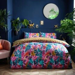 Furn Psychedelic Jungle Reversible Duvet Cover And Pillowcase Set