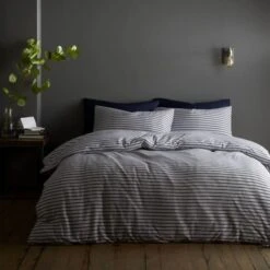 Content By Conran Content By Terence Conran Fulham Jersey Stripe Duvet Cover And Pillowcase Set