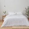 Dunelm Edison Embossed Textured White Bedspread