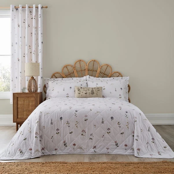 Dunelm Pressed Floral Bedspread 3 Dunelm Pressed Floral Bedspread