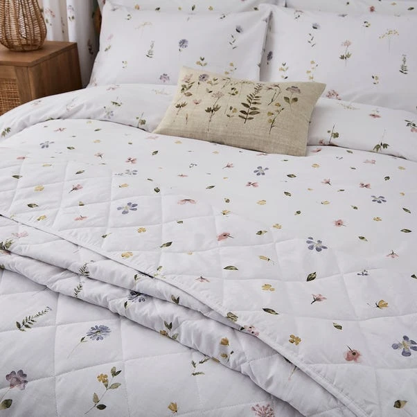 Dunelm Pressed Floral Bedspread 4 Dunelm Pressed Floral Bedspread - Image 2