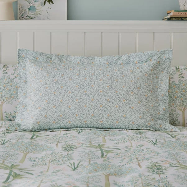 Dunelm Botanical Trees Sage Oxford Pillowcase 3 Dunelm Botanical Trees Sage Oxford Pillowcase