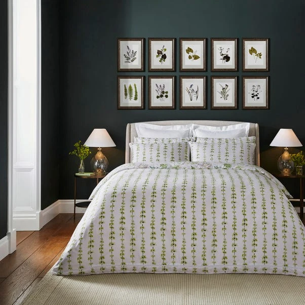 Dorma Flora Botanica Cotton Duvet Cover And Pillowcase Set 4 Dorma Flora Botanica Cotton Duvet Cover And Pillowcase Set - Image 2