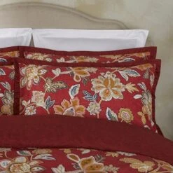 Dorma Samira Saffron Red Cotton Duvet Cover And Pillowcase Set 11 Dorma Samira Saffron Red Cotton Duvet Cover And Pillowcase Set -Bed Linings Store 30799114 alt03