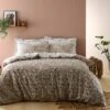 Dunelm Louella Floral Terracotta Duvet Cover And Pillowcase Set