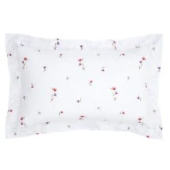 Dunelm Watercoloured Floral Pink Oxford Pillowcase -Bed Linings Store 30801115 alt03