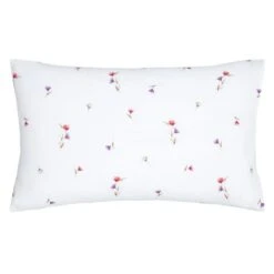 Dunelm Watercoloured Floral Pink Oxford Pillowcase -Bed Linings Store 30801115 alt05