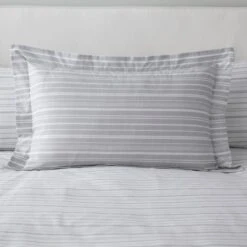 Dunelm Tristan Stripe Grey Duvet Cover And Pillowcase Set 11 Dunelm Tristan Stripe Grey Duvet Cover And Pillowcase Set -Bed Linings Store 30801147 alt03