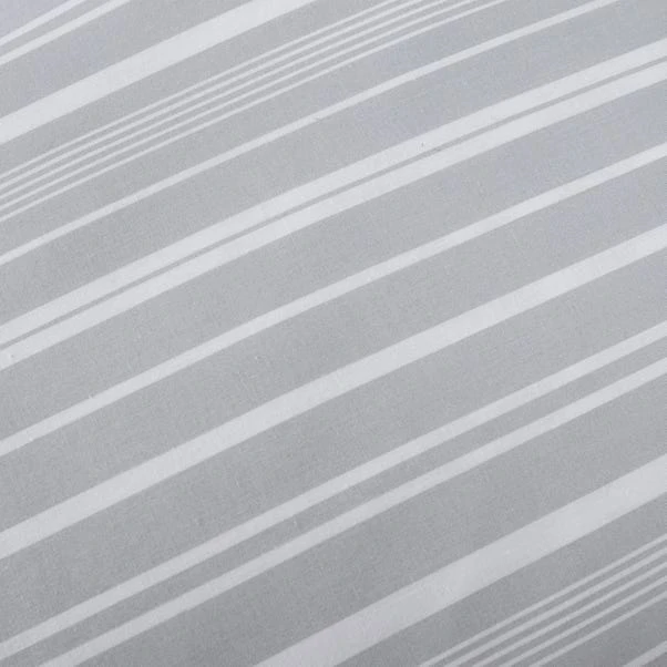 Dunelm Tristan Stripe Grey Duvet Cover And Pillowcase Set 8 Dunelm Tristan Stripe Grey Duvet Cover And Pillowcase Set - Image 6