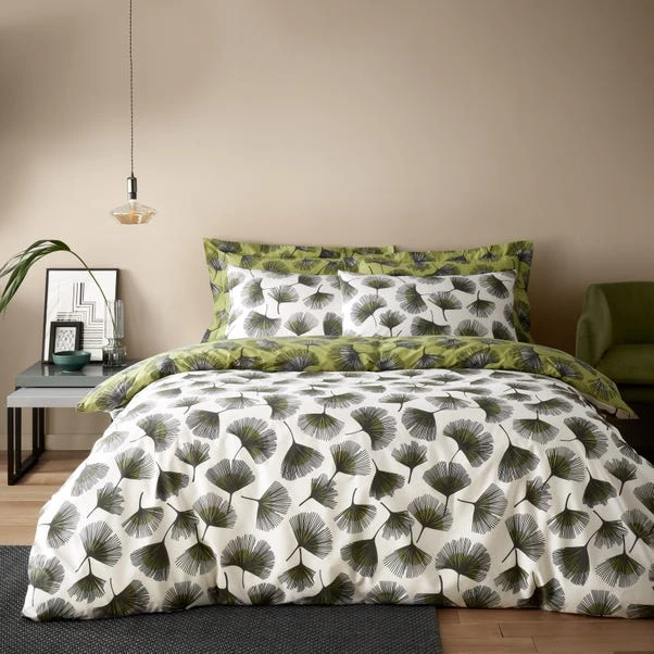 Dunelm Modern Ginko Fern Duvet Cover And Pillowcase Set 3 Dunelm Modern Ginko Fern Duvet Cover And Pillowcase Set