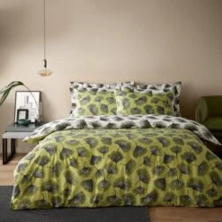 Dunelm Modern Ginko Fern Duvet Cover And Pillowcase Set 9 Dunelm Modern Ginko Fern Duvet Cover And Pillowcase Set -Bed Linings Store 30801182 alt01