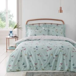 Dunelm Butterflies Duvet Cover And Pillowcase Set 8 Dunelm Butterflies Duvet Cover And Pillowcase Set -Bed Linings Store 30801187 alt01