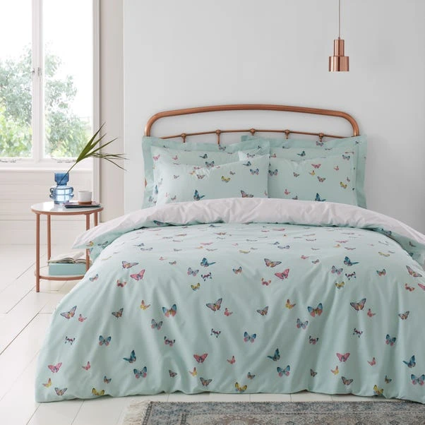 Dunelm Butterflies Duvet Cover And Pillowcase Set 4 Dunelm Butterflies Duvet Cover And Pillowcase Set - Image 2
