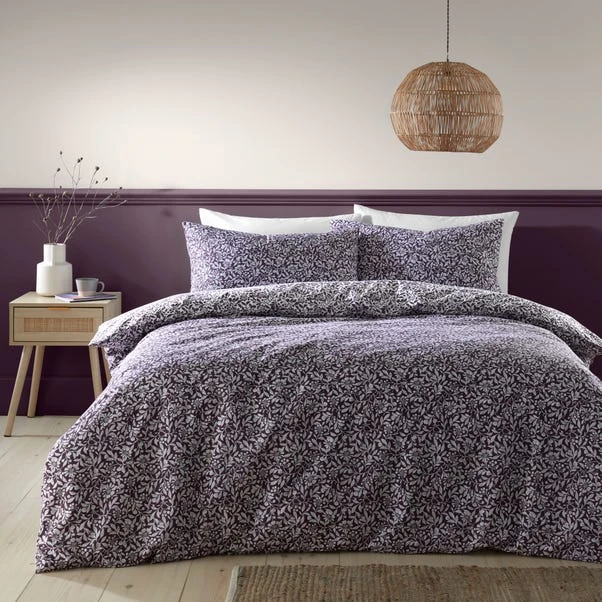 Dunelm Chartwell Aubergine Duvet Cover And Pillowcase Set 3 Dunelm Chartwell Aubergine Duvet Cover And Pillowcase Set