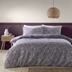 Dunelm Chartwell Aubergine Duvet Cover And Pillowcase Set 9 Dunelm Chartwell Aubergine Duvet Cover And Pillowcase Set -Bed Linings Store 30801197 alt01