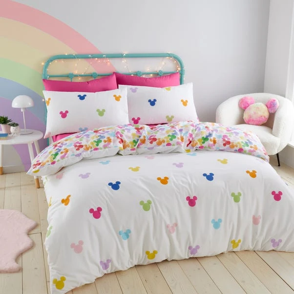 Disney Mickey Rainbow Duvet Cover And Pillowcase Set 3 Disney Mickey Rainbow Duvet Cover And Pillowcase Set