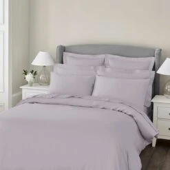 Dorma 300 Thread Count Mauve Cotton Sateen Duvet Cover