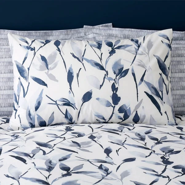 Dunelm Zen Navy Standard Pillowcase Pair 3 Dunelm Zen Navy Standard Pillowcase Pair