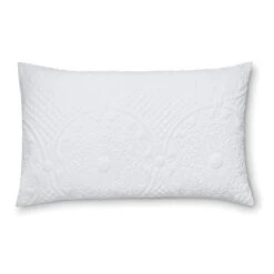 Dunelm Mandalay White Standard Pillowcase Pair -Bed Linings Store 30807324 alt02
