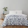 Dunelm Zen Reversible Printed Navy Bedspread