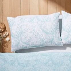 Natural History Museum Venus Shell Seafoam Duvet Cover And Pillowcase Set 10 Natural History Museum Venus Shell Seafoam Duvet Cover And Pillowcase Set -Bed Linings Store 30807706 alt02